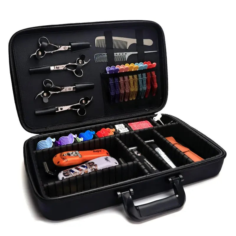 Barber Bag with Compartments & Portable Handle Organize Tools