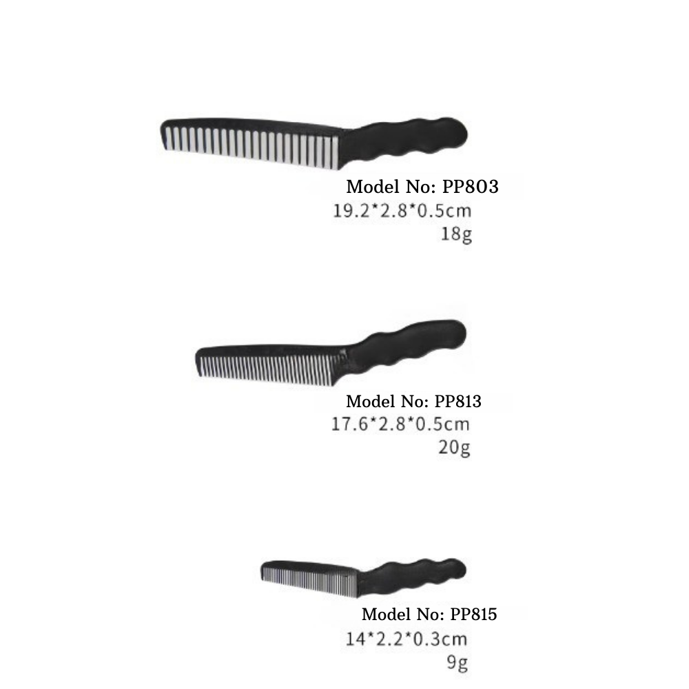 Carbon Comb Cutting Hair Professional Black - PP813