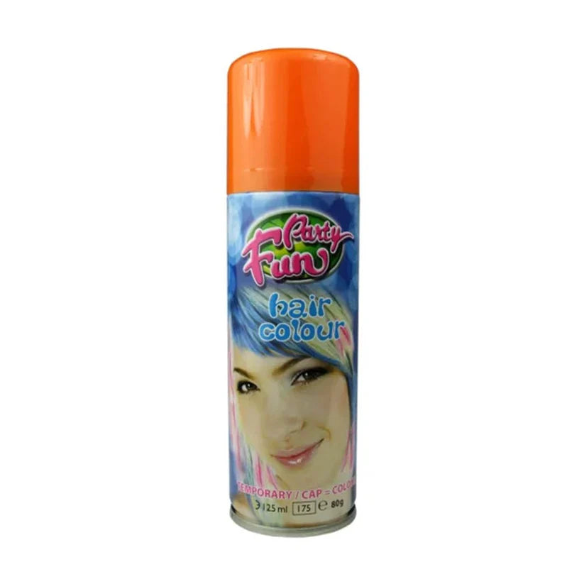 Party Fun Temporary Hair Colour Spray Orange 125ml