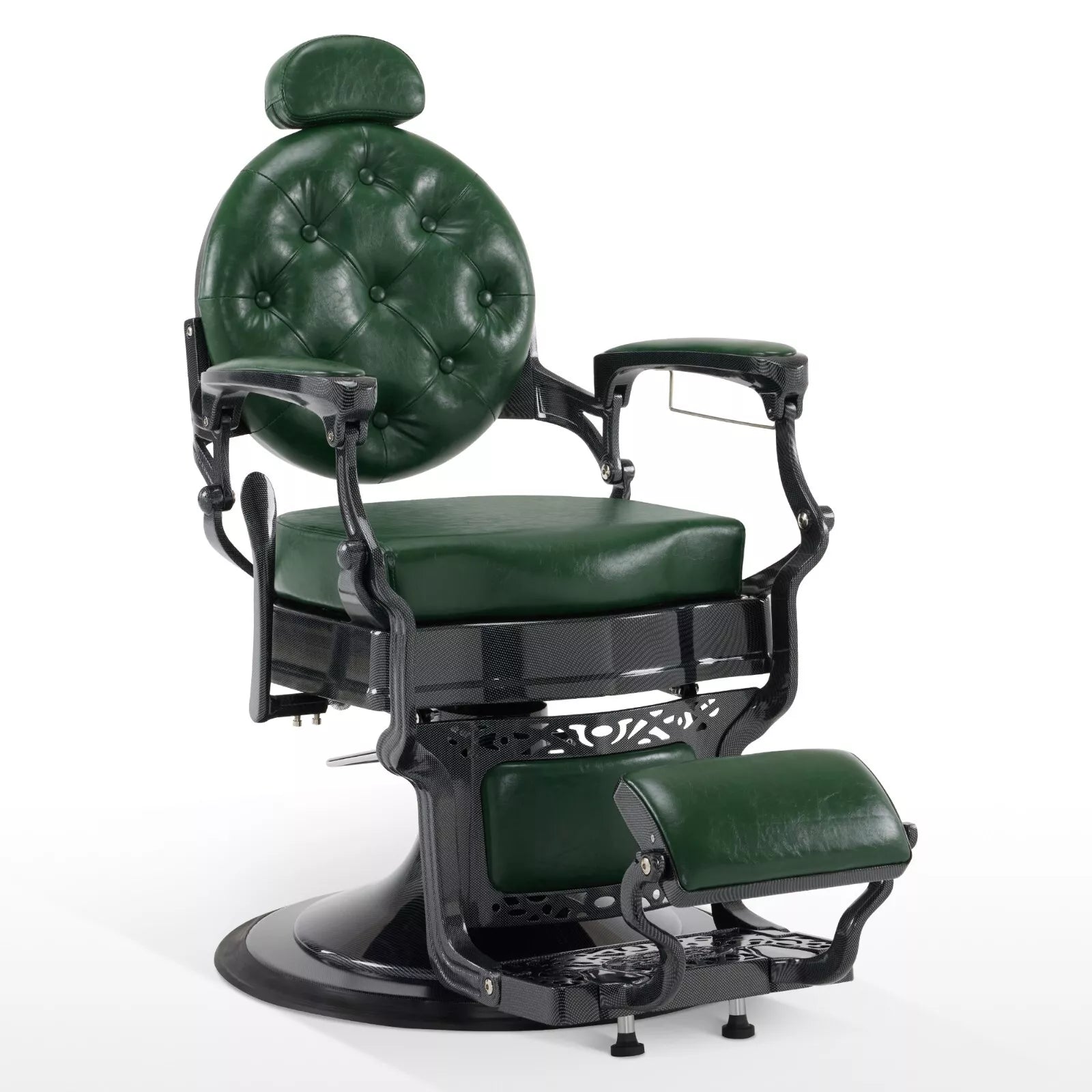 Green Barber Chair – Heavy Duty Superior Quality for Barbershops - DY-48-3G