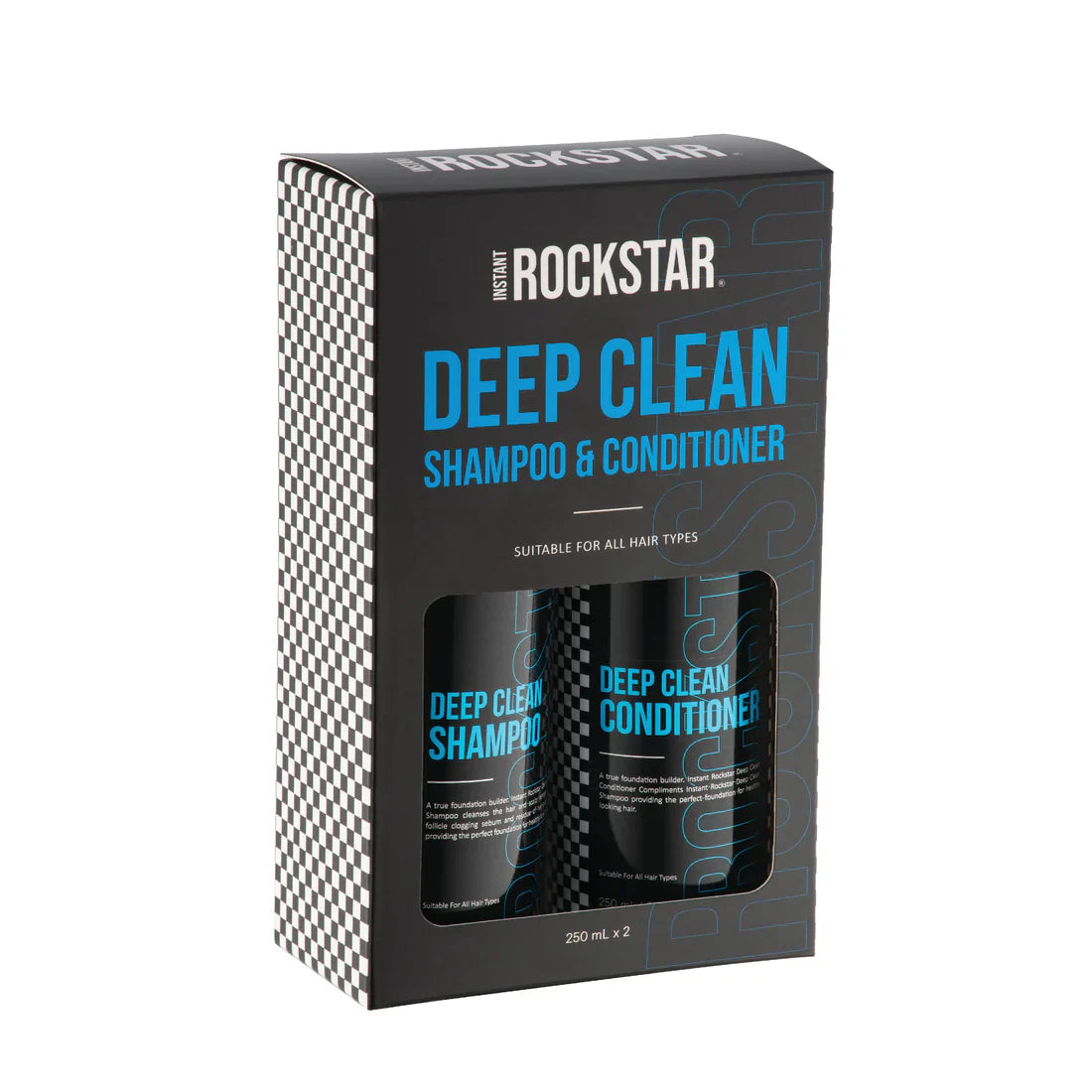 Instant Rockstar 2 X 250ML Deep Clean Shampoo & Conditioner Duo Pack 2 X 250ML