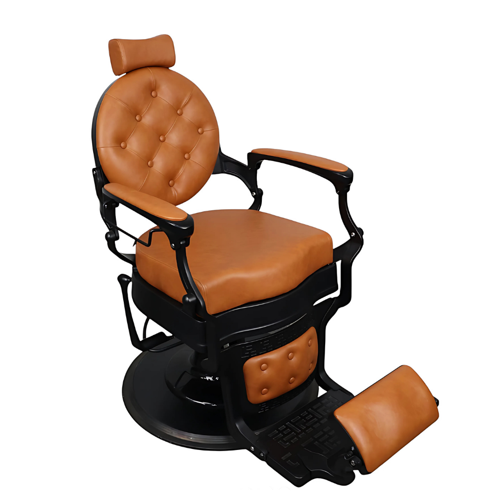 Maroon Brown Barber Chair – Heavy Duty Superior Quality for Barbershops - DY-48-9-2M