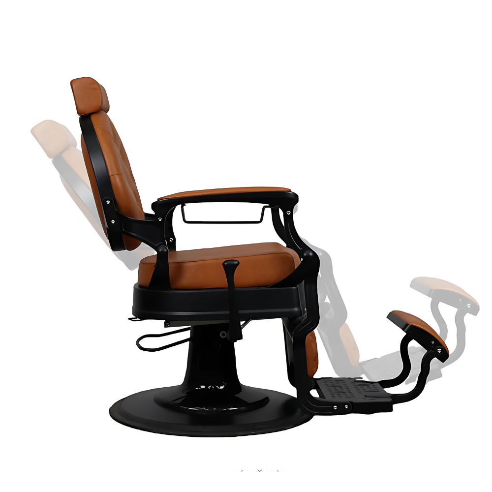 Maroon Brown Barber Chair – Heavy Duty Superior Quality for Barbershops - DY-48-9-2M