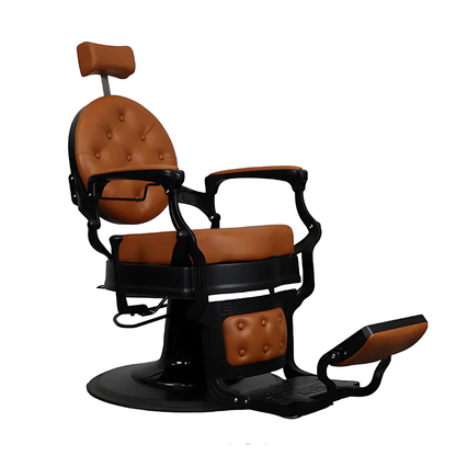 Maroon Brown Barber Chair – Heavy Duty Superior Quality for Barbershops - DY-48-9-2M