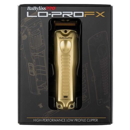 BaBylissPRO LoPROFX Professional Barber Clippers - Gold