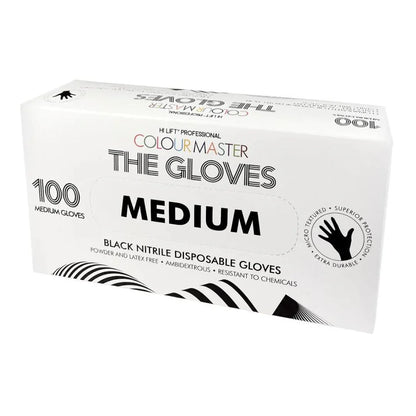 Hi Lift Colour Master Black Nitrile Gloves (Choose Your Size)