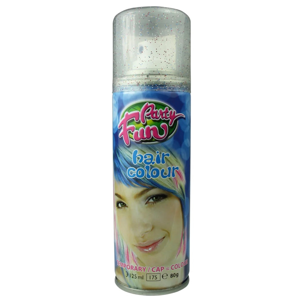 Party Fun Temporary Hair Colour Spray Glitter Multi 125ml
