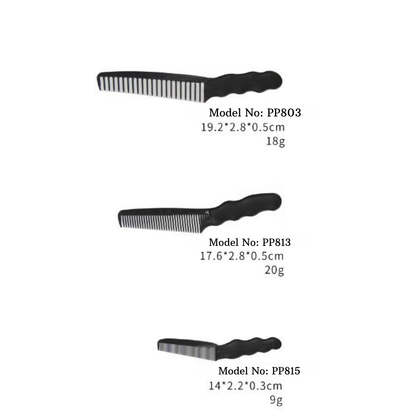 Carbon Comb Cutting Hair Professional Black - PP815