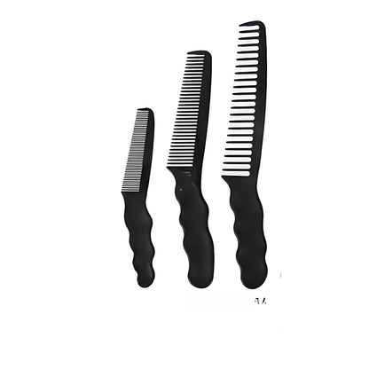 Carbon Comb Cutting Hair Professional Black - PP813
