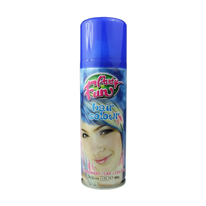 Party Fun Temporary Hair Colour Spray Blue 125ml