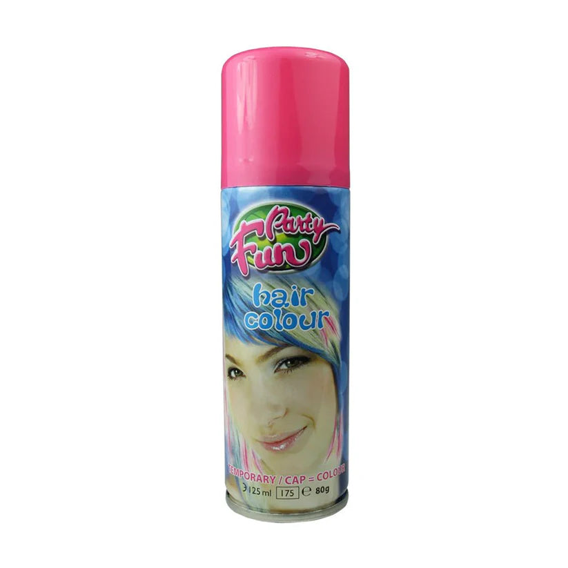 Party Fun Temporary Hair Colour Spray Pink 125ml