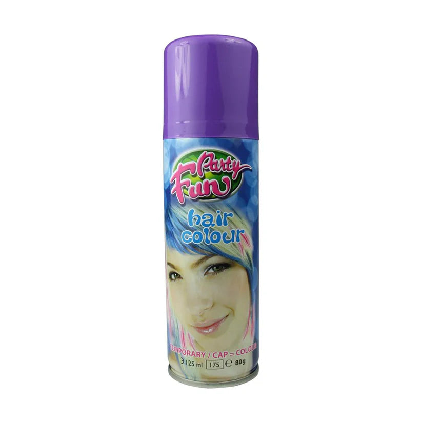 Party Fun Temporary Hair Colour Spray Purple 125ml