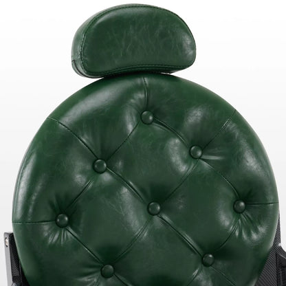 Green Barber Chair – Heavy Duty Superior Quality for Barbershops - DY-48-3G