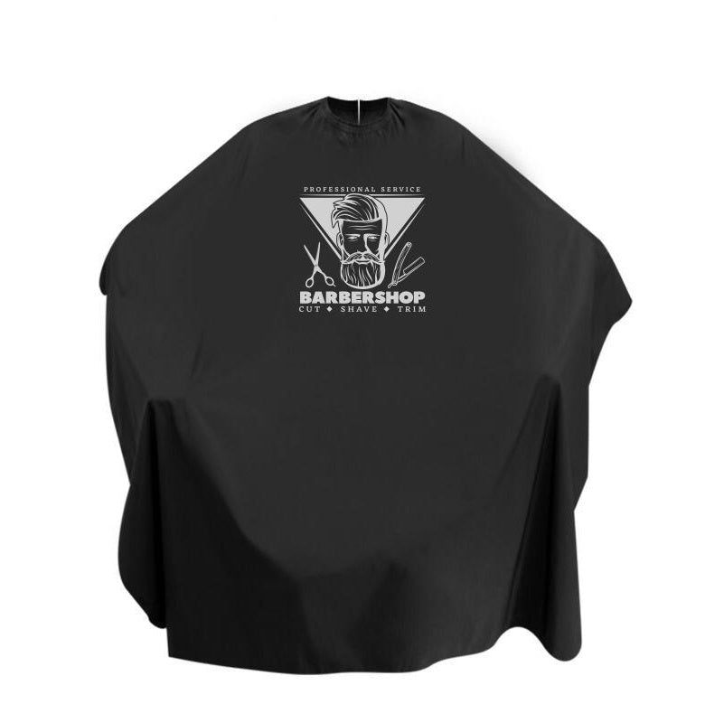 Dincer Cutting Cape Black With Logo Barber Shop 957